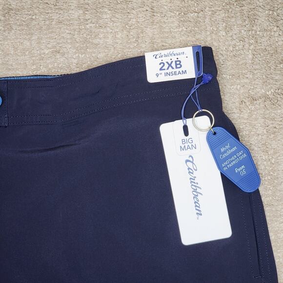 Men's Caribbean Blue Swim Trunks Shorts Men's Size 2XB NWT - Picture 2 of 4